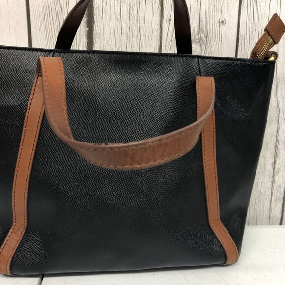 Fossil Black Saffiano Leather Bag - Picture 3 of 13